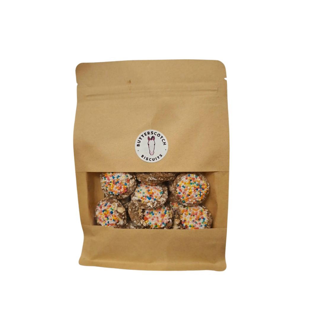 Butterscotch horse reward biscuits for training handling and everyday equestrian use