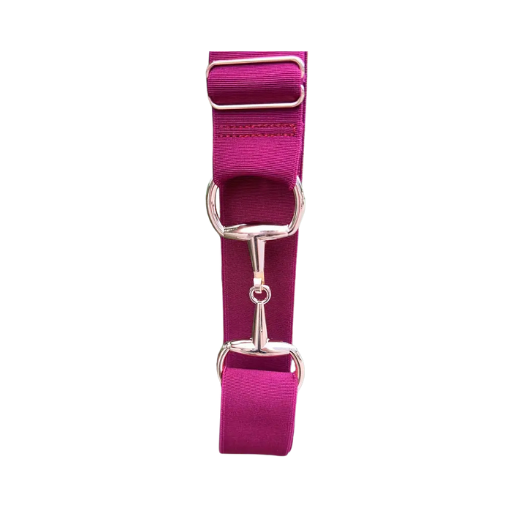 Elasticated-belt-maroon