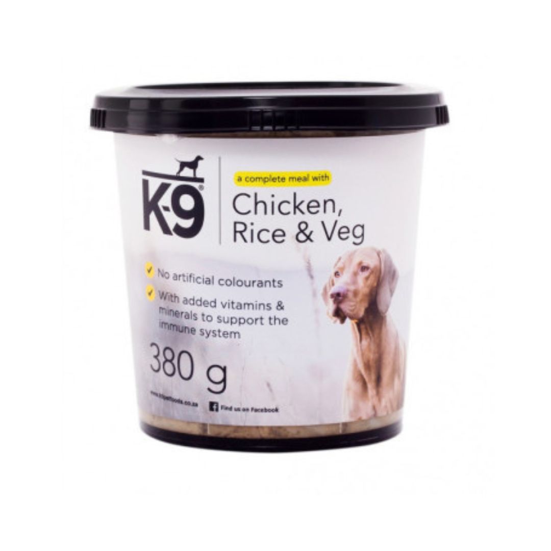 K9 Dog Tub - Chicken, Rice & Veg 380g