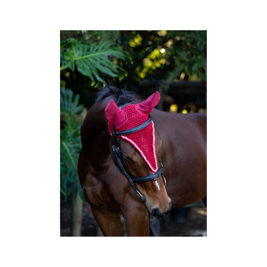 Handmade cotton horse ear veil by Rugged-Up