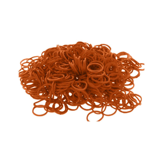 Chestnut horse mane plaiting elastics 500 pack for neat competition and show plaits