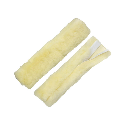 Roemer Genuine Sherpa Noseband Cover – Beige, 28cm