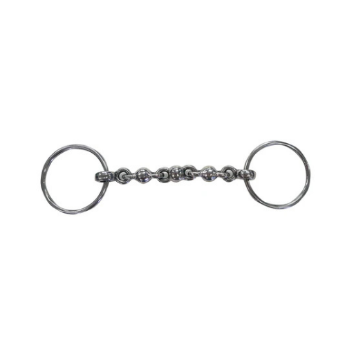 Waterford Snaffle flexible stainless steel loose ring horse bit