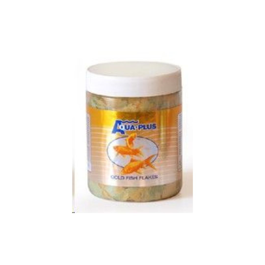 Aqua Plus Goldfish Flakes 75g container