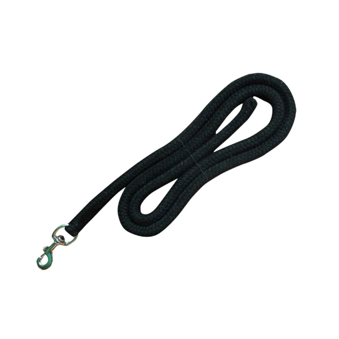 Rope Lead Braided Cotton - Black