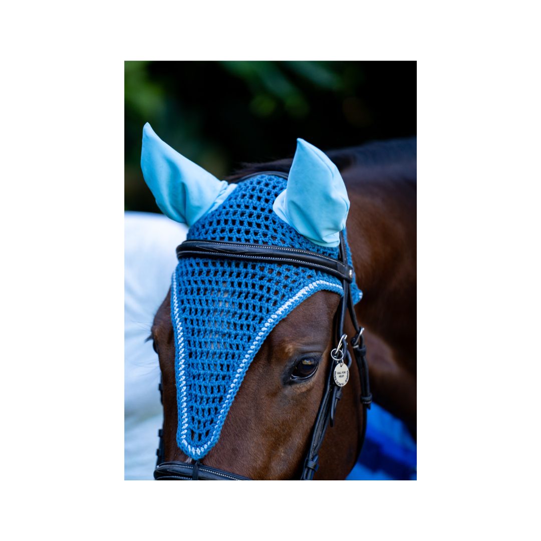 Rugged-Up crochet-style horse bonnet made in South Africa