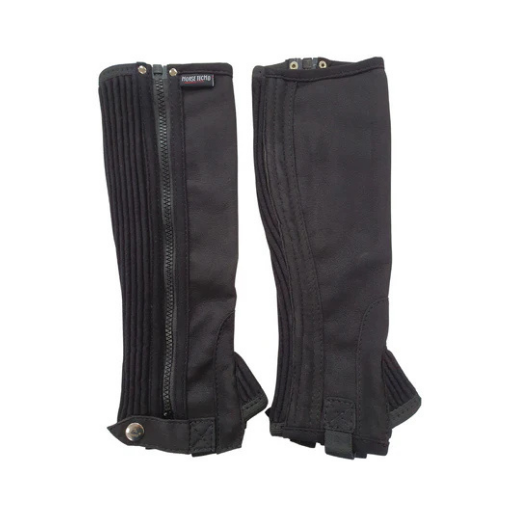 Horse Tech black child half chaps in washable Amara for horse riding