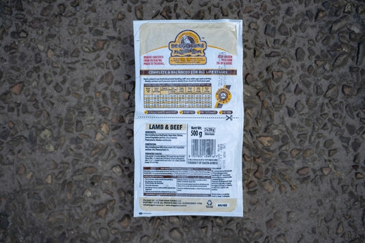Doggobone Lamb & Beef complete dog food with organ meat, tripe, vegetables and natural whole-food ingredient
