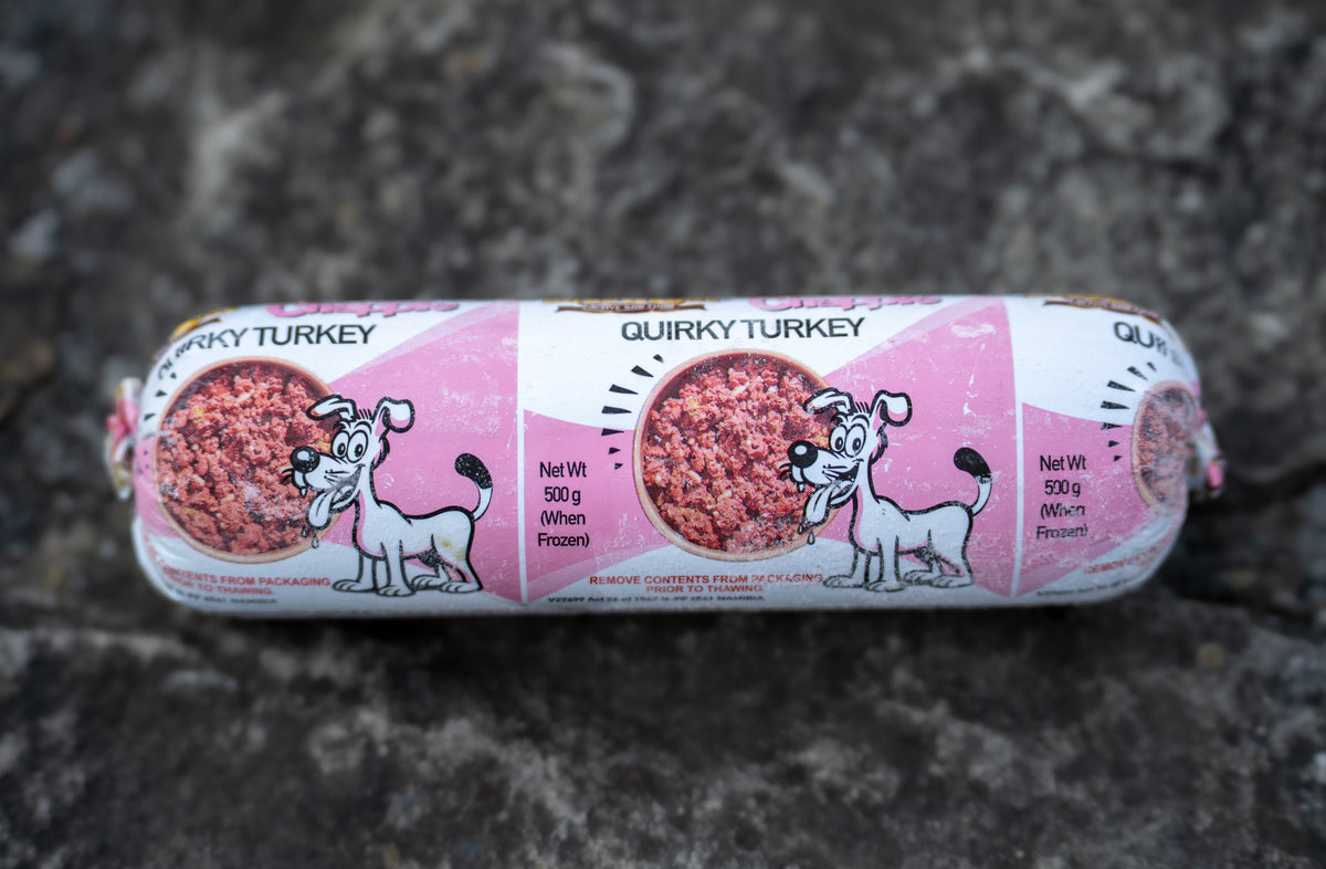 Doggobone Turkey dog food with turkey, duck, green tripe, organ meat, vegetables and whole-food ingredients