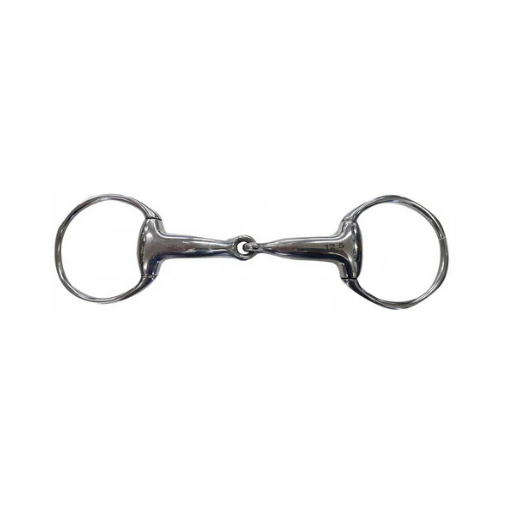 Eggbutt Hollow Mouth 5.5 inch stainless steel jointed snaffle horse bit