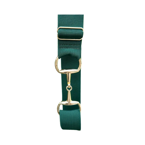Elasticated-belt-green