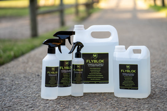 FlyBlok Insect Repellent 5L bulk citronella spray for stables kennels and animal areas