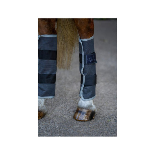Breathable Rugged-Up horse fly boots for summer turnout and paddock use