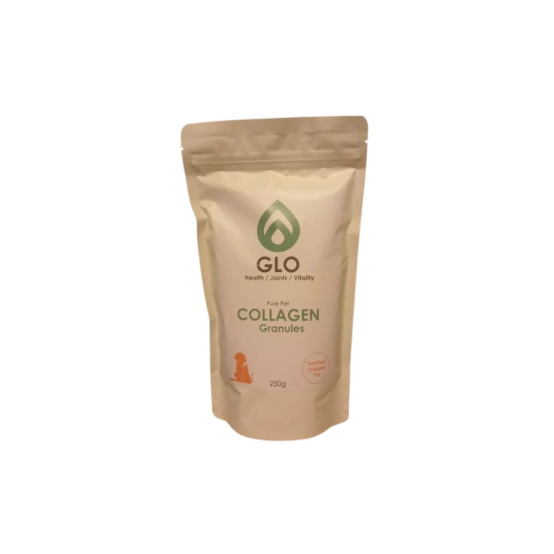 GLO Pet Collagen 250g hydrolysed collagen powder for dogs and cats