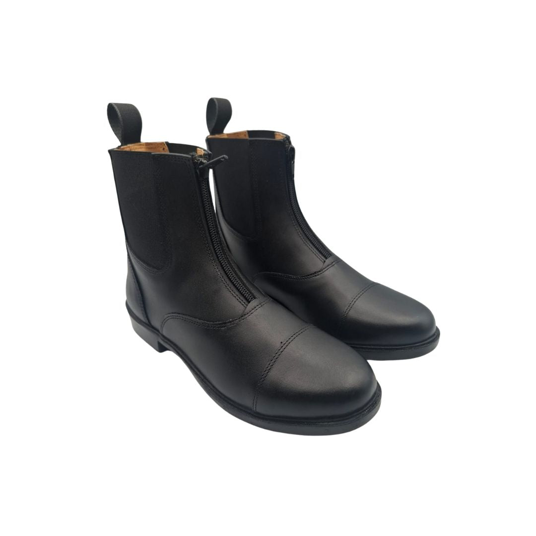 Indiana children’s leather horse-riding Jodhpur boots featuring flexible elastic sides and a durable, grippy outsole.