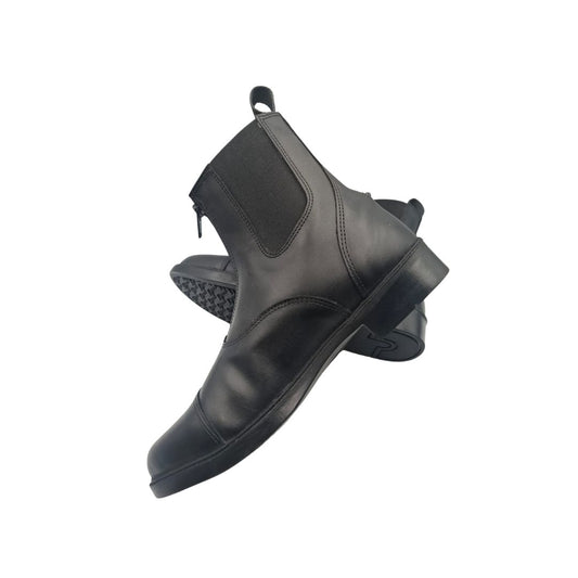 Indiana genuine leather Jodhpur horse riding boots Size 8 with elastic side panels and sturdy sole
