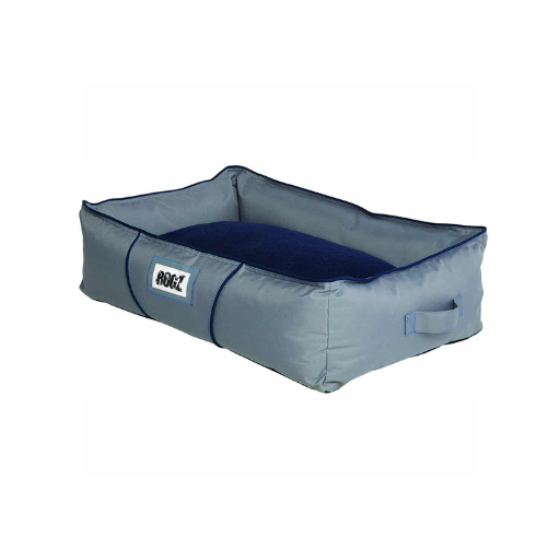 Rogz Lekka Walled Dog Bed - Grey/Navy
