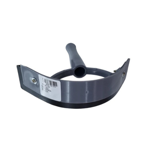 Double-sided horse sweat scraper with rubber and plastic edges for removing excess water after bathing