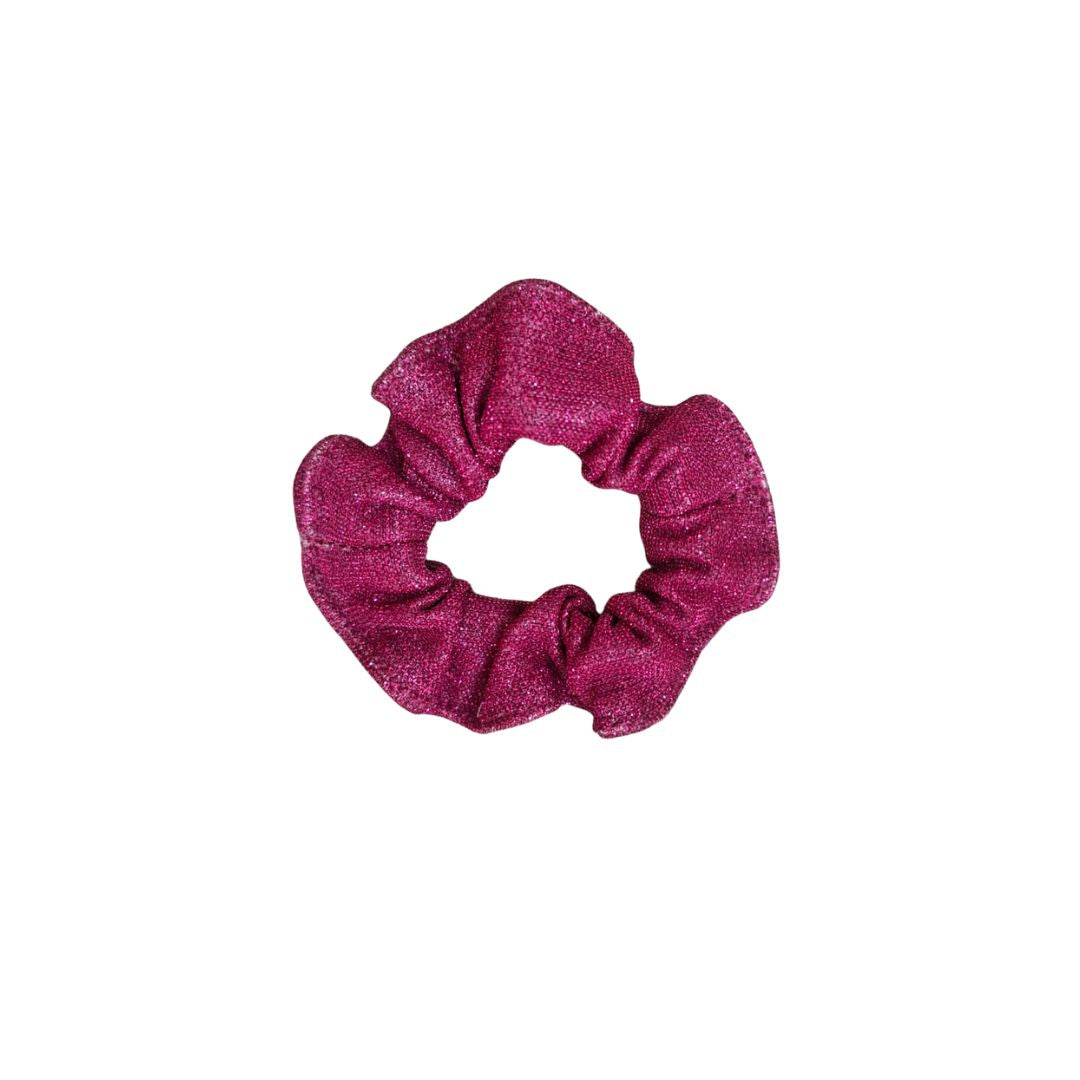W&W sparkly pink scrunchie equestrian hair accessory for horse riders