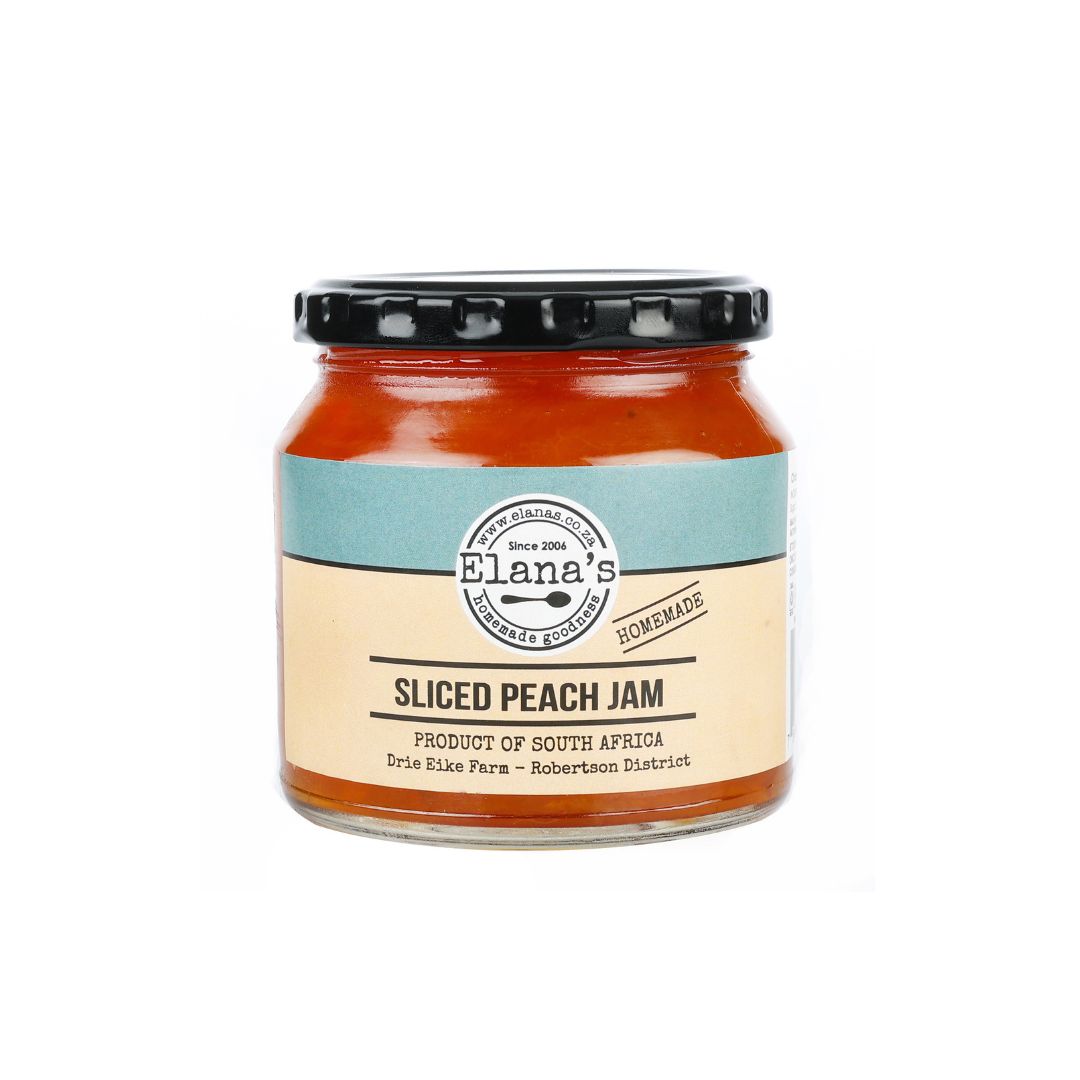 Elana's Sliced Peach Jam 250ml