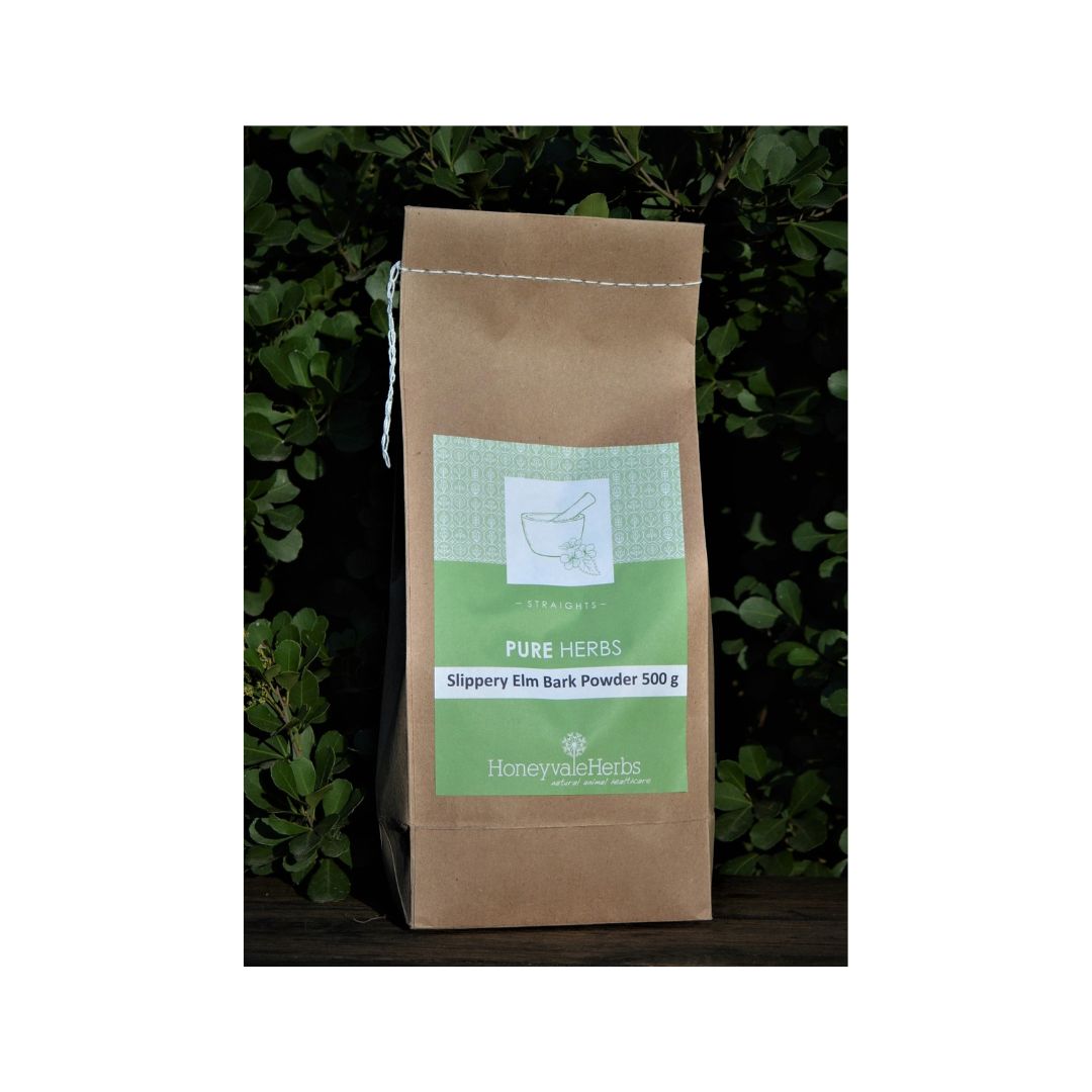 Slippery Elm Bark Powder 500g pure Ulmus rubra inner bark digestive support supplement for horses