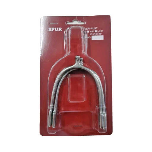 Stainless steel ball spurs with rounded ends for horse riding and refining leg aids