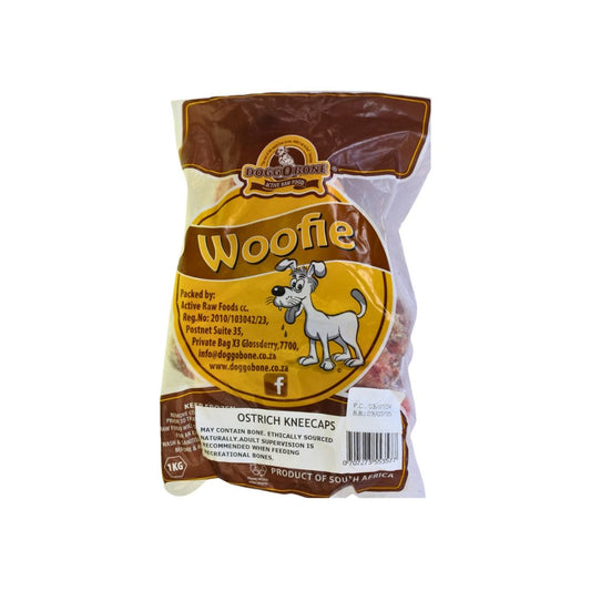 Doggobone Ostrich Kneecaps 1kg