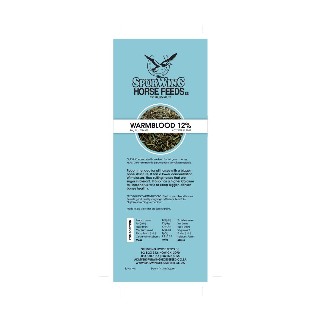Spurwing Warmblood 12% - 40kg